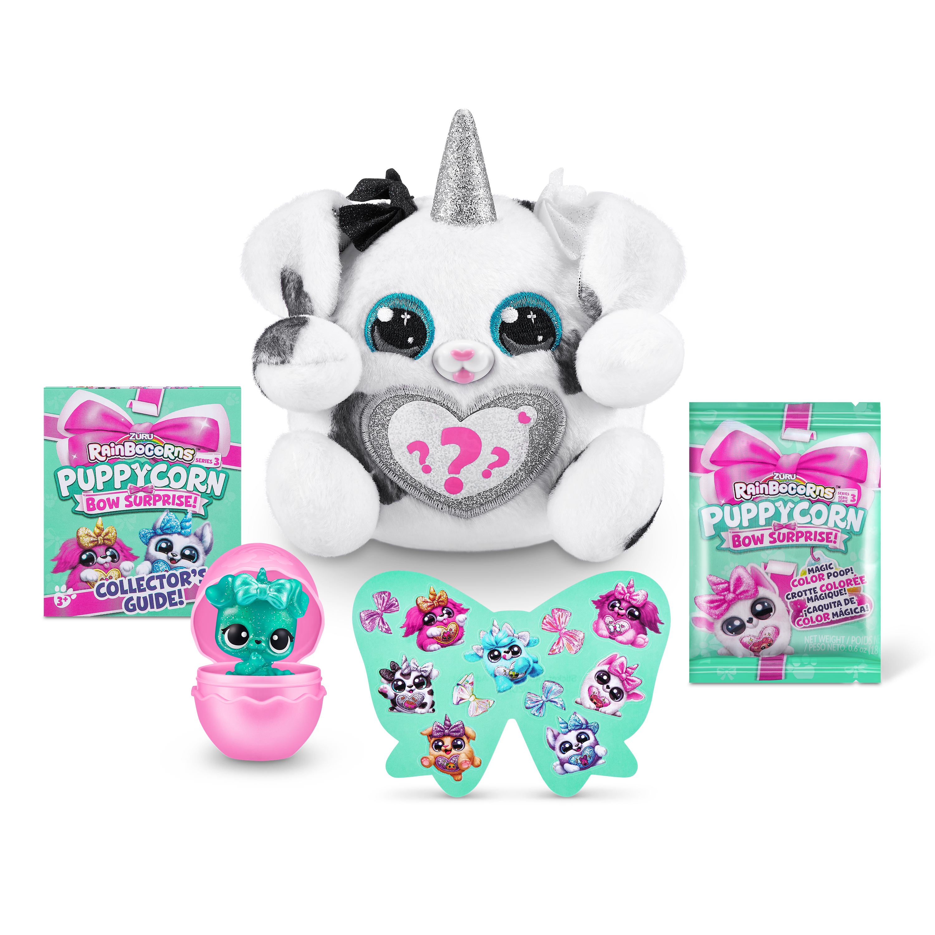 Игрушка сюрприз Zuru Rainbocorns Puppycorn Bow Surprise щенок мини питомец в яйце - фото 15