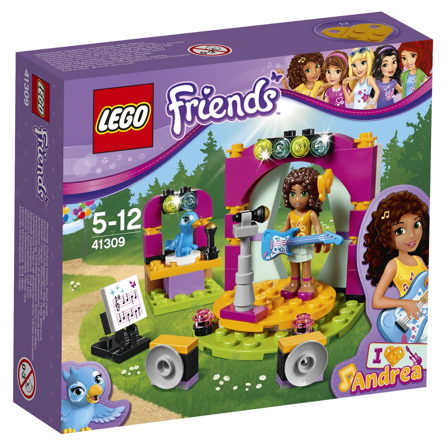 Конструктор LEGO Friends Музыкальный дуэт Андреа (41309) купить по цене 799  ₽ в интернет-магазине Детский мир