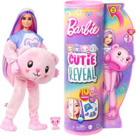 Кукла Barbie Cutie Reveal Милашка-проявляшка Мишка HKR04