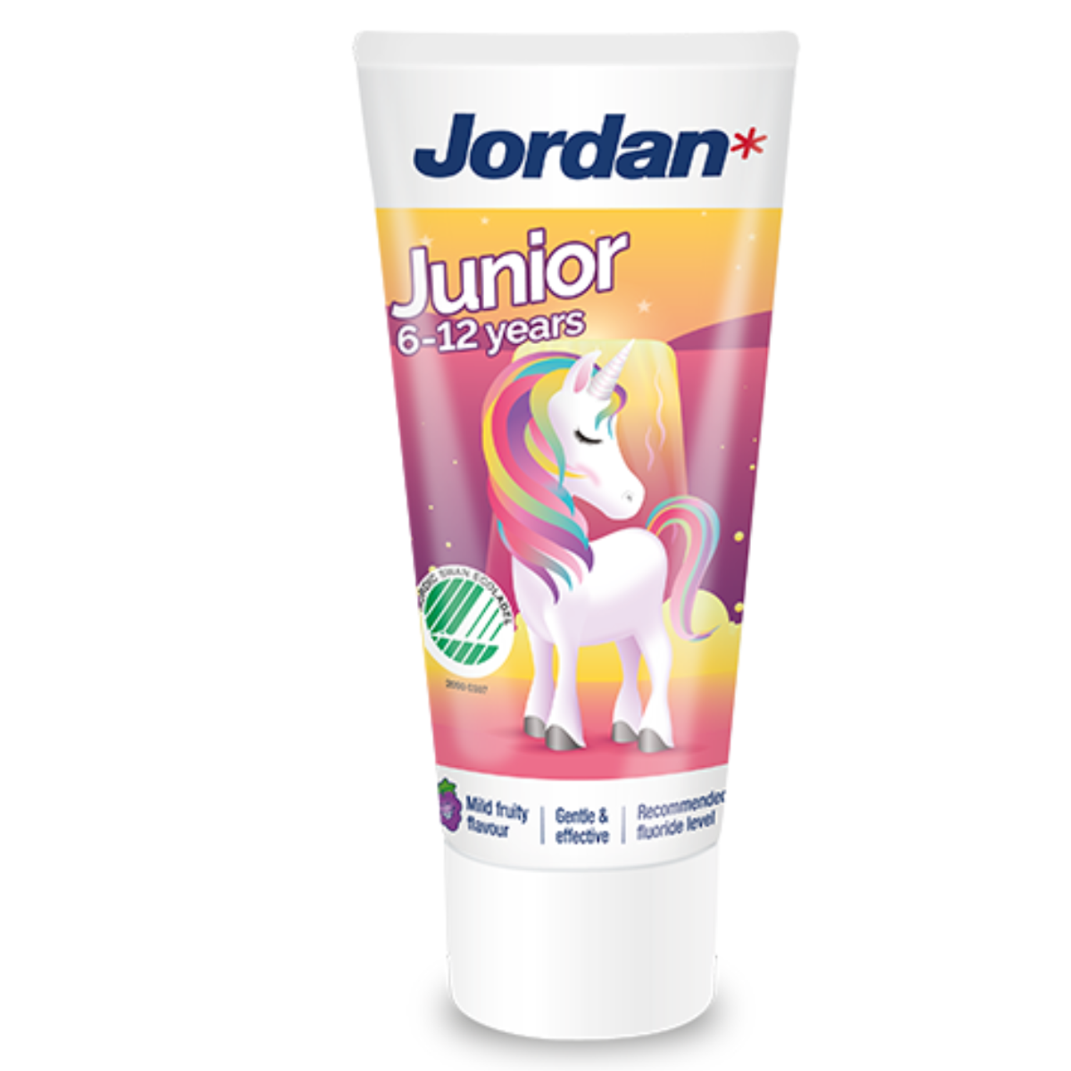 Детская зубная паста JORDAN Junior 6-12 с фтором и нежным фруктовым вкусом - фото 1