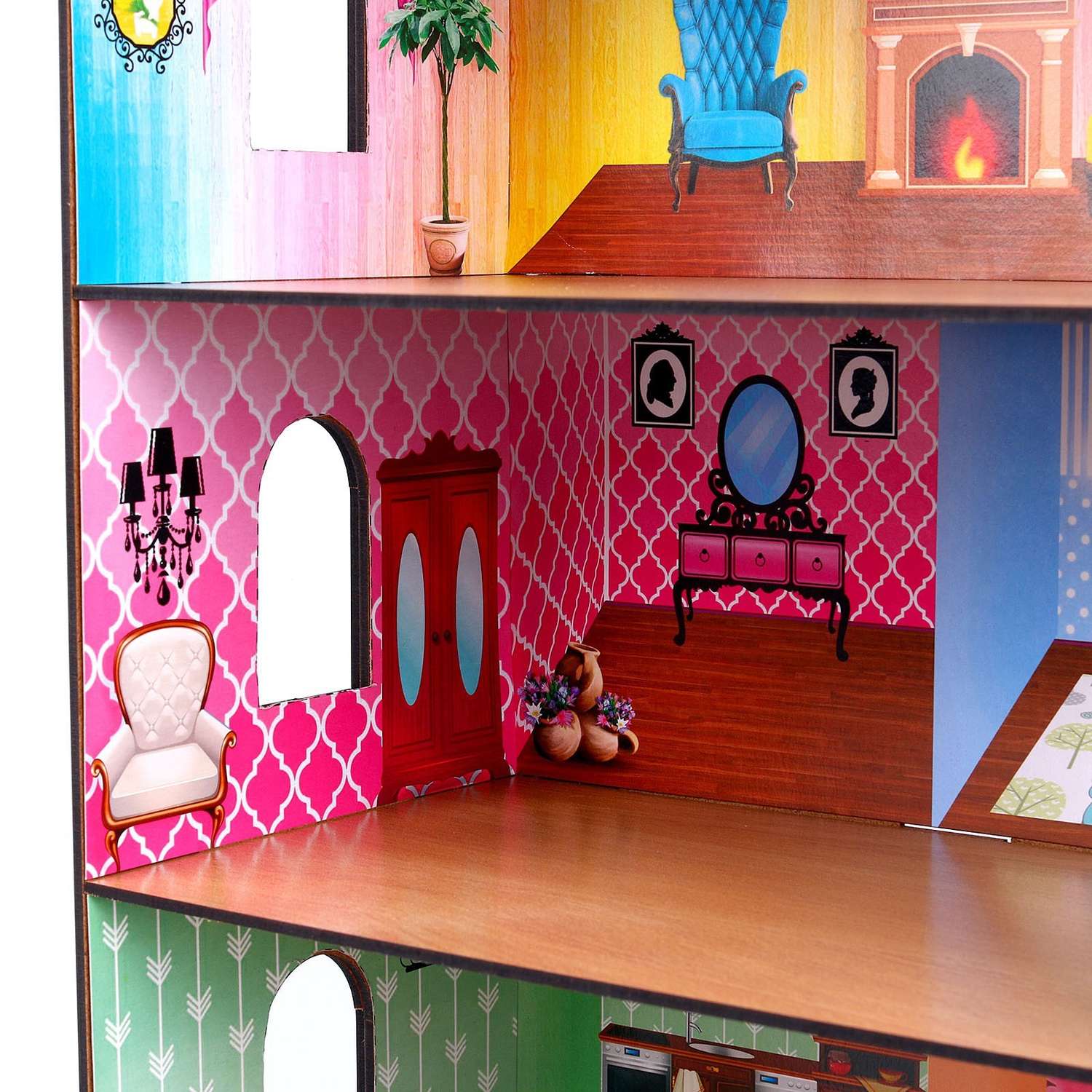 Кукольный домик Лесная мастерская «Для маленьких принцесс» 9243748 - фото 4
