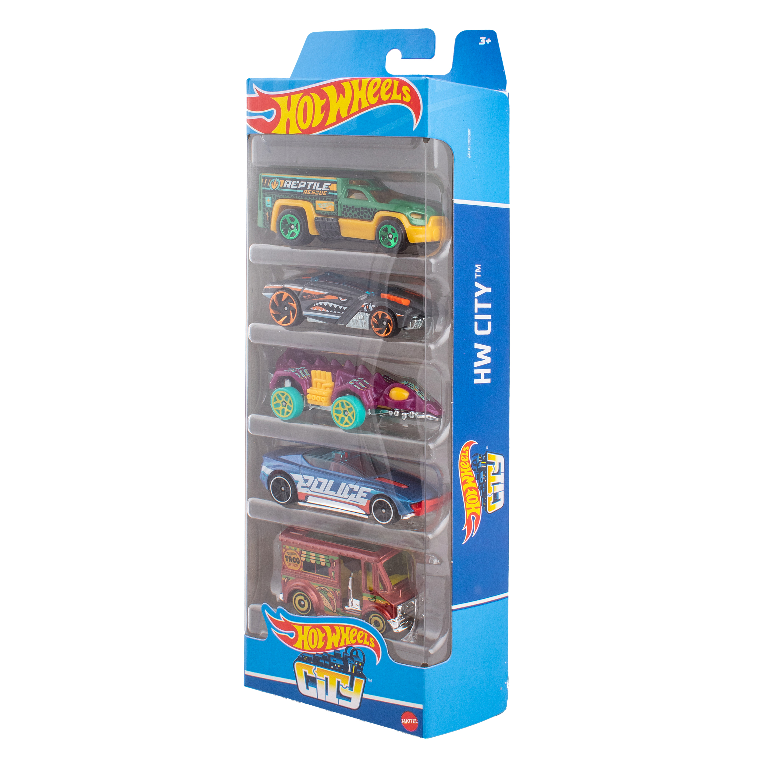 Набор Mattel Hot Wheels из 5 машинок HW City 1806(HTV39) - фото 3