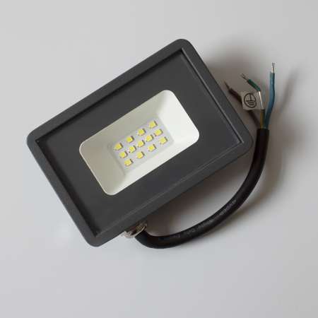 Прожектор светодиодный Фарлайт 10Вт 4000К IP65 Дневной свет корпус серый