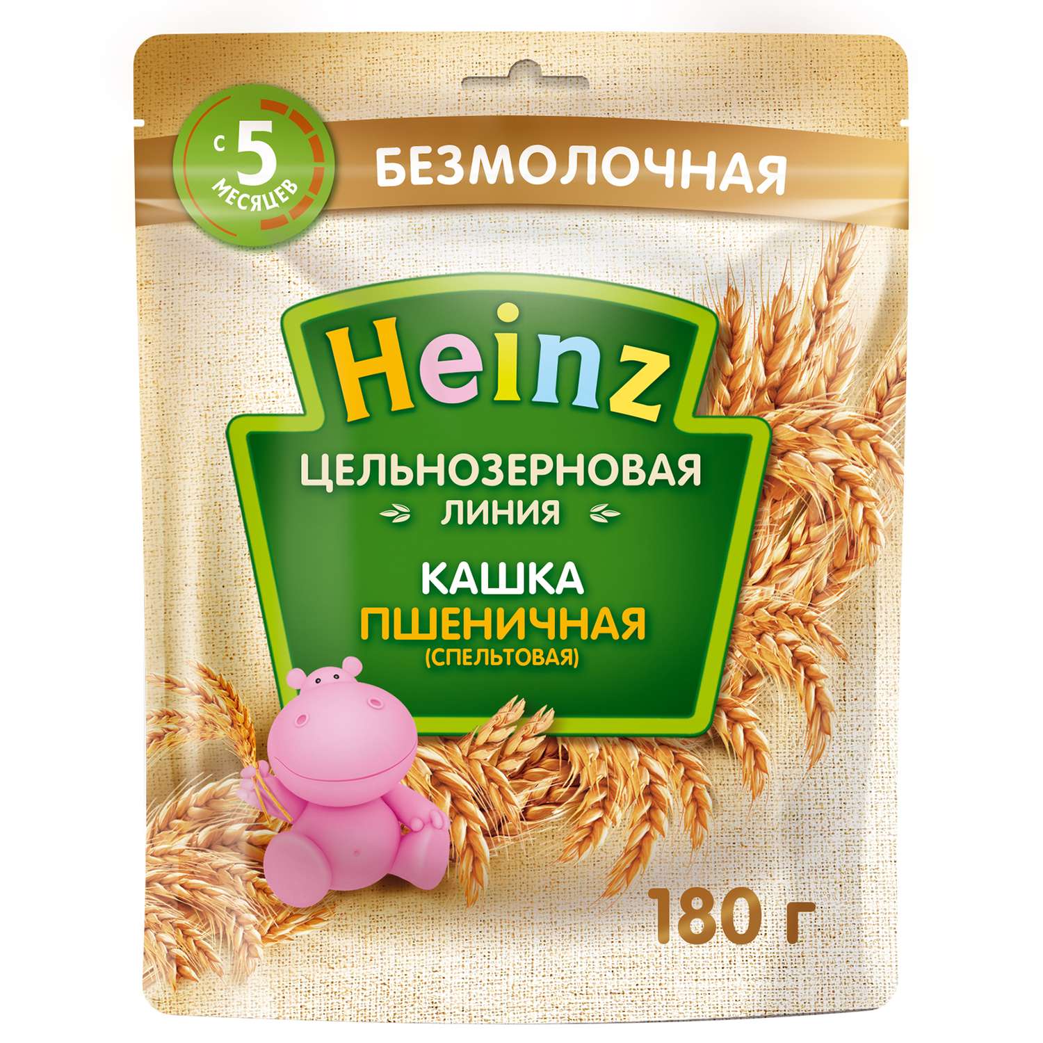 Каша Heinz цельнозерновая пшеничная 180г с 5 месяцев - фото 1