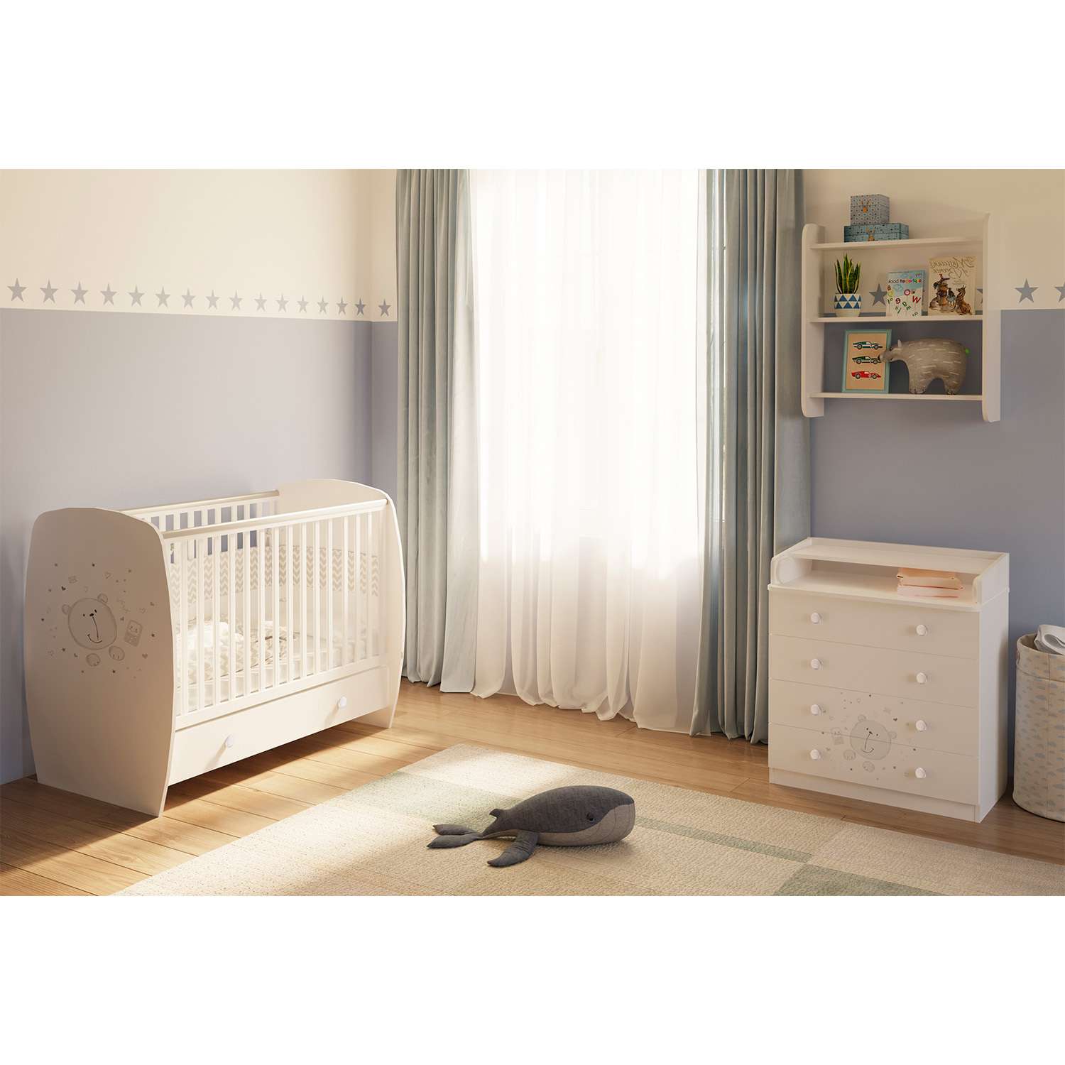 шкаф двухсекционный polini kids french 1230 teddy