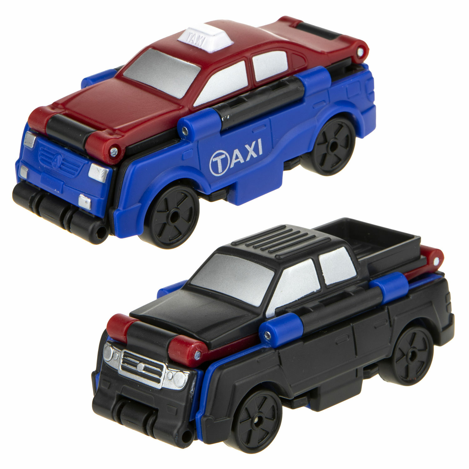 Машинка игрушечная Transcar Double Автовывернушка Такси – Пикап Т18281 - фото 3