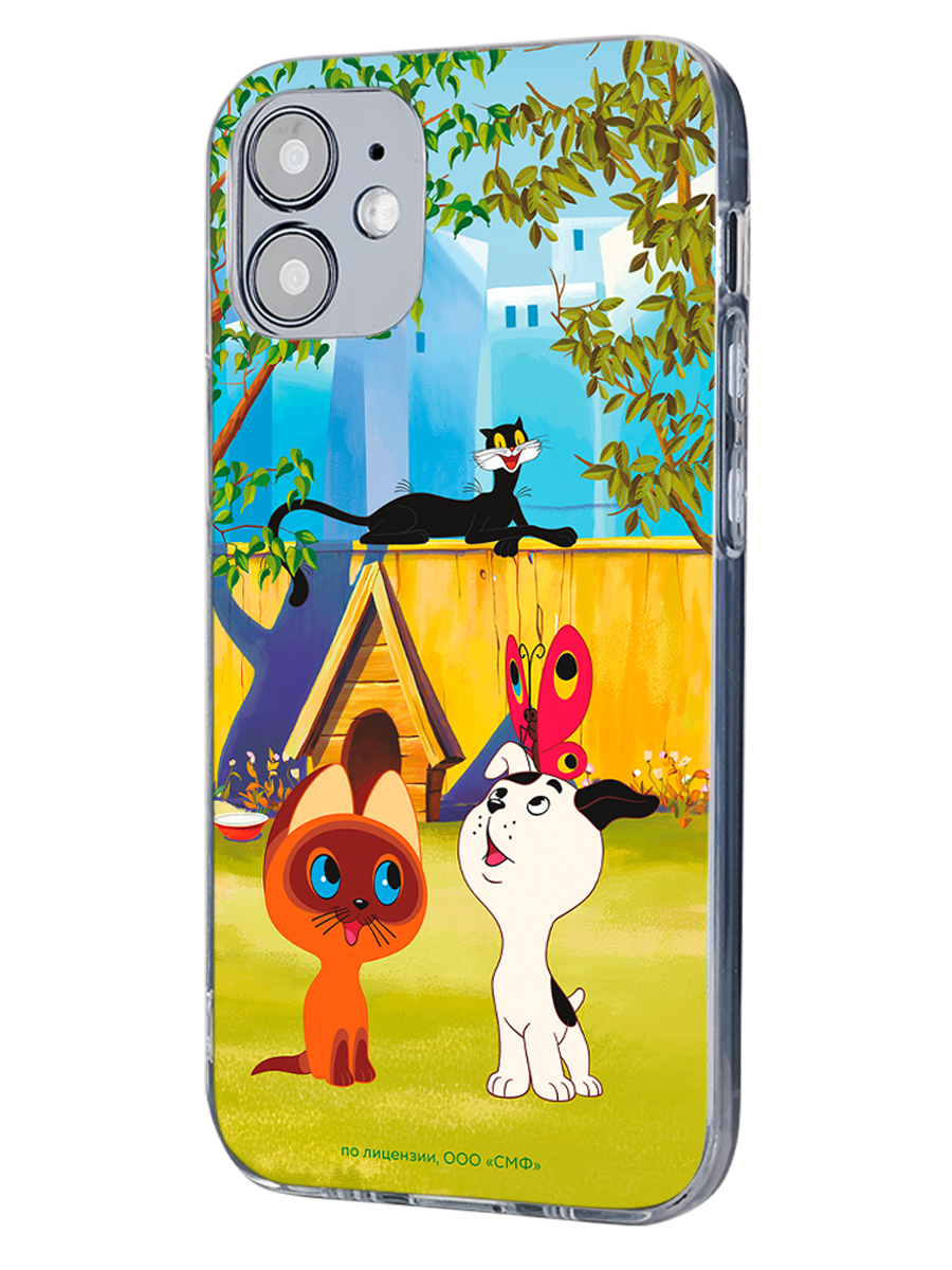 Силиконовый чехол Mcover для смартфона Apple iPhone 12 Pro Союзмультфильм Гав - фото 1