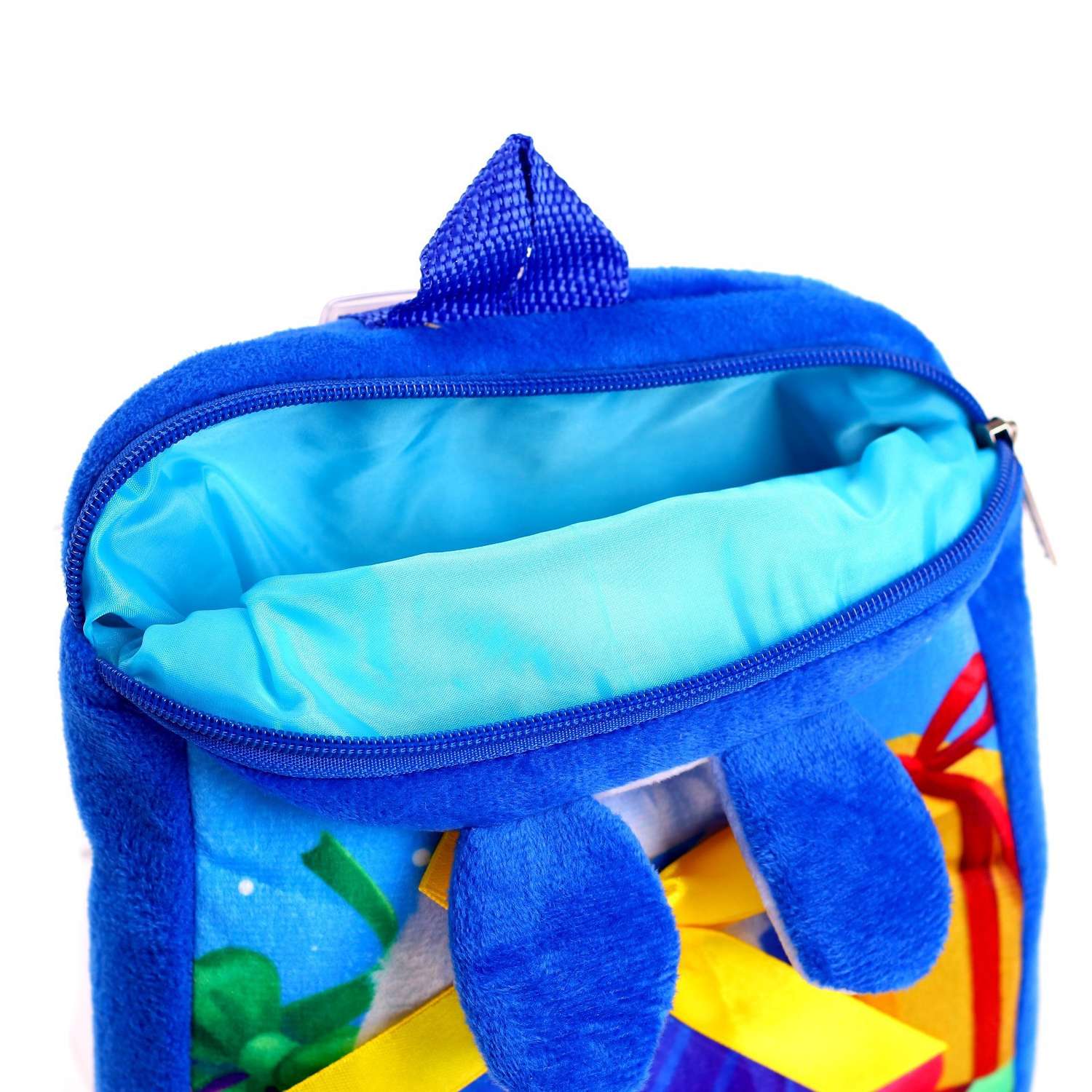 Детский рюкзак Milo Toys плюшевый Зайка с подарками 22х17 см - фото 5