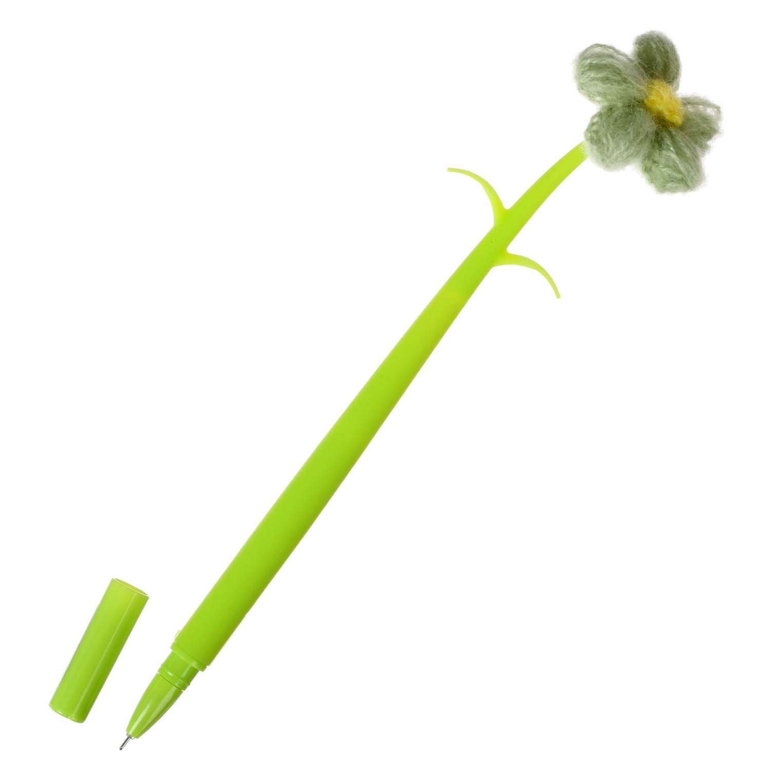 Ручка Calligrata гелевая «Цветок зеленый» - фото 1