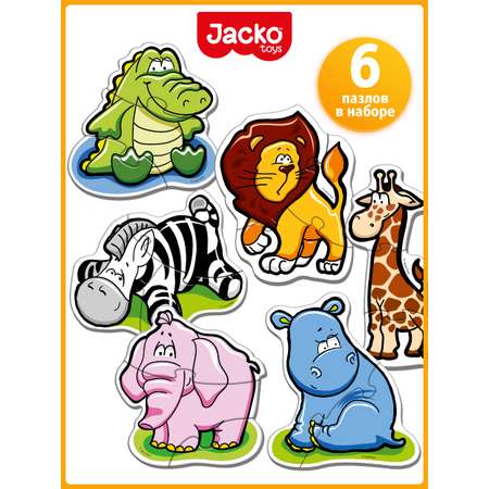 Развивающие пазлы для детей JackoToys Животные 00-603