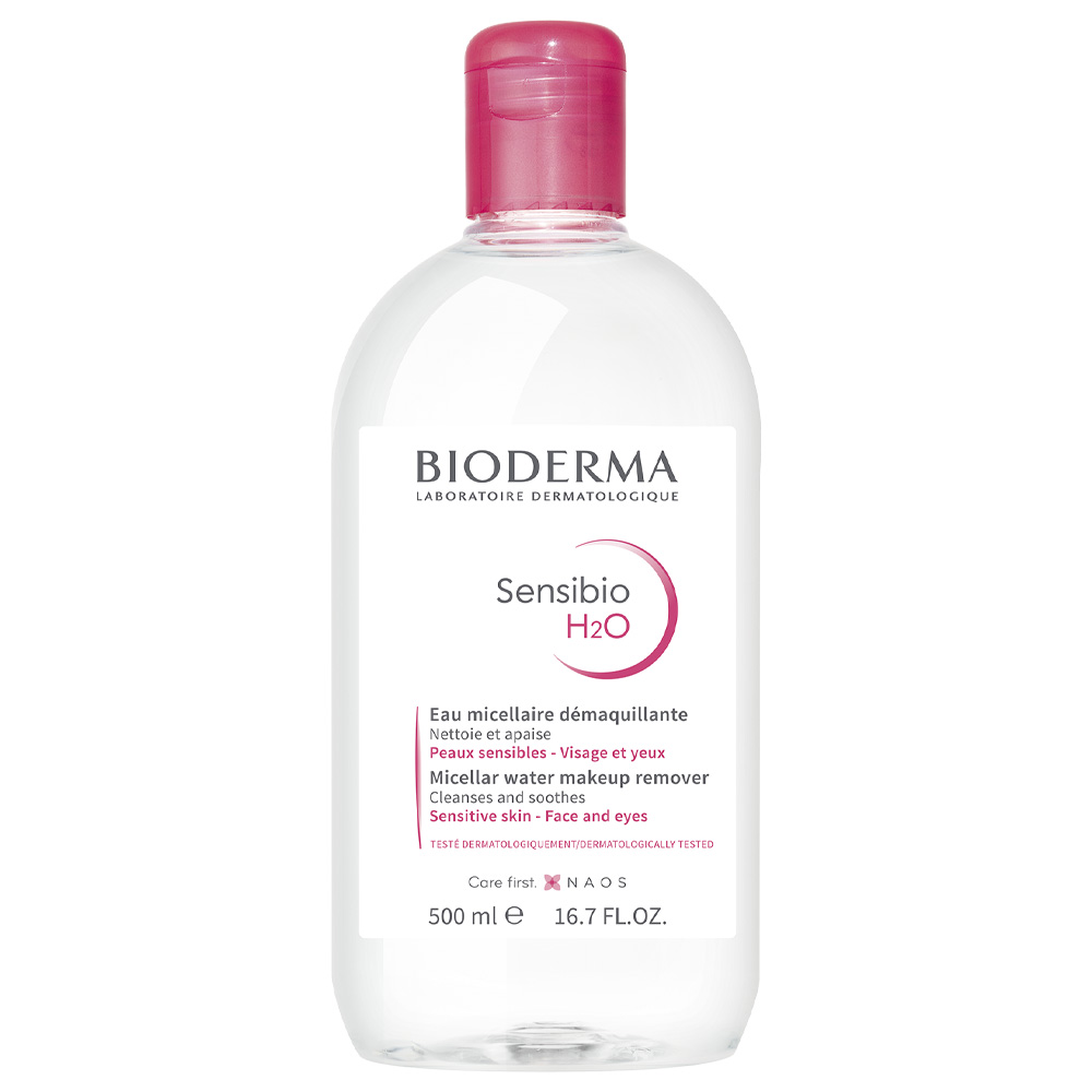 Мицеллярная вода H2O Bioderma Sensibio для очищения нормальной и  чувствительной кожи лица 500 мл купить по цене 1916 ₽ в интернет-магазине  Детский мир