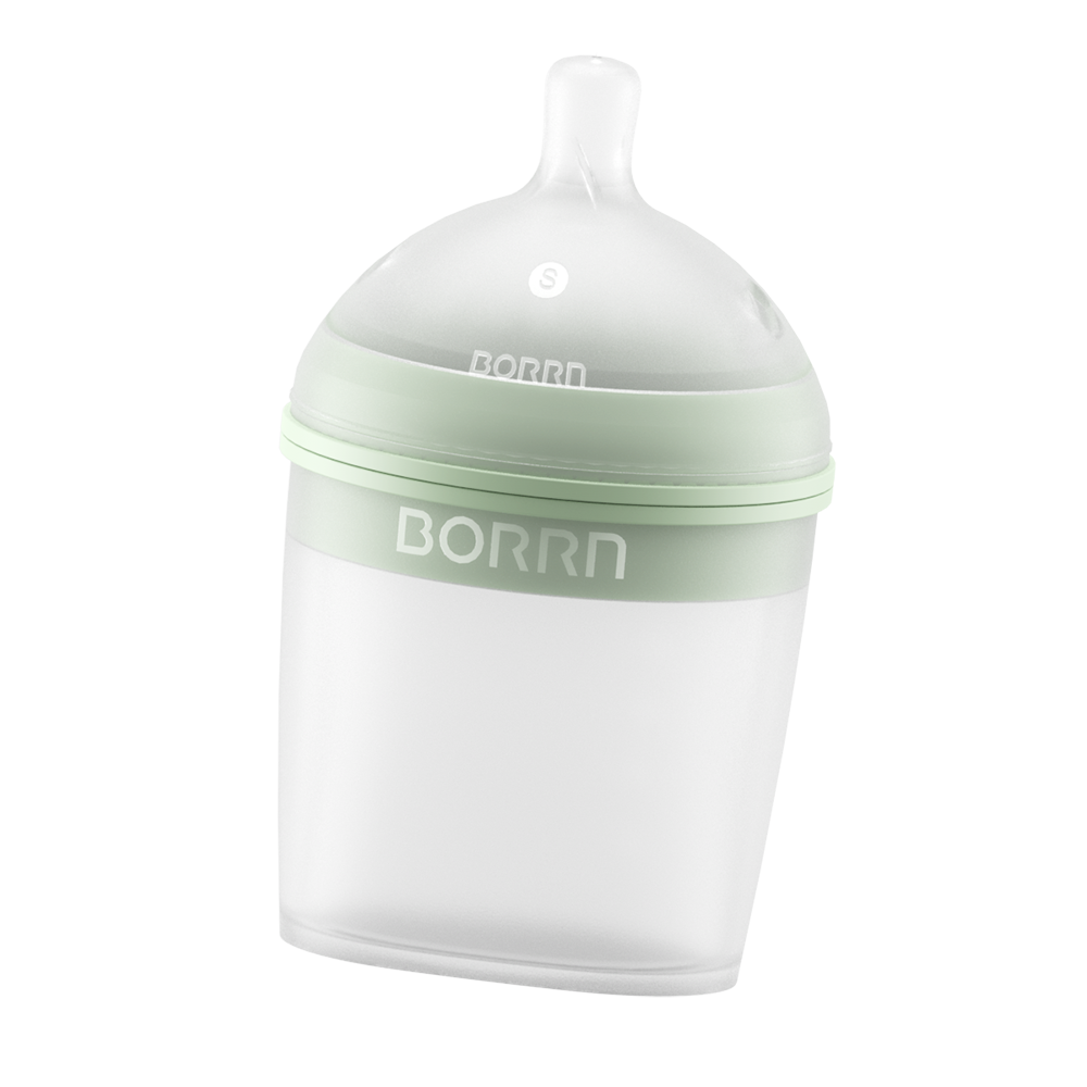 Бутылочка антиколиковая BORRN Baby Feeding Bottle 150 мл зелёная - фото 2