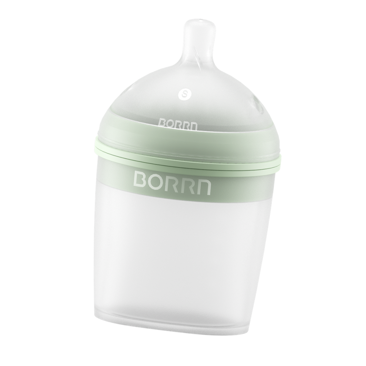 Бутылочка антиколиковая BORRN Baby Feeding Bottle 150 мл зелёная - фото 2
