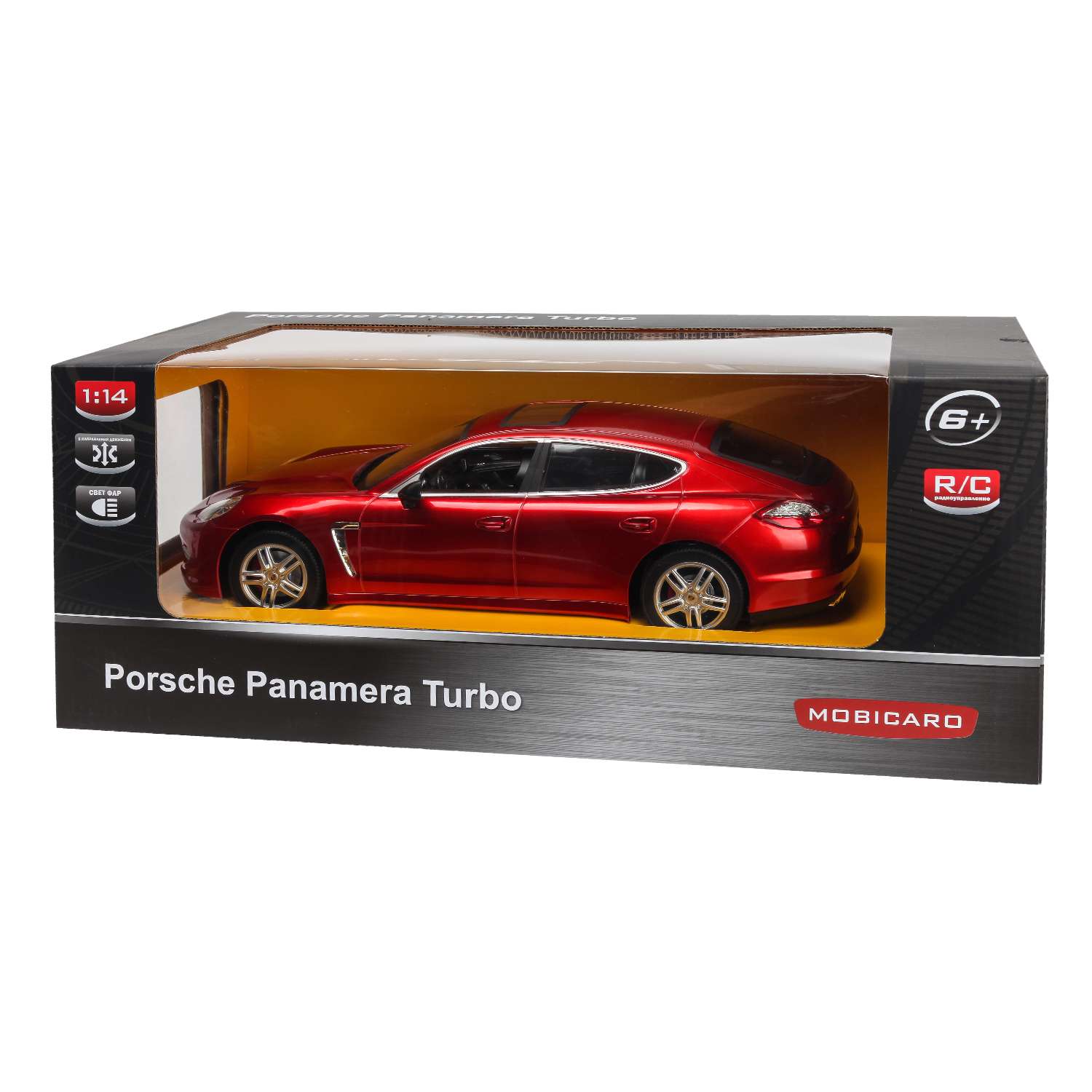 Машинка Mobicaro РУ 1:14 Porsche Panamera Красная YS249575-R - фото 2