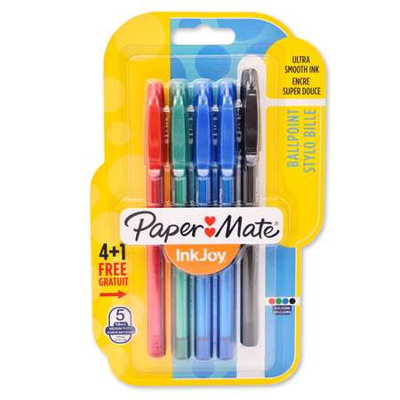 Набор ручек PAPER MATE InkJoy шариковых 5шт 4цвета 1842139