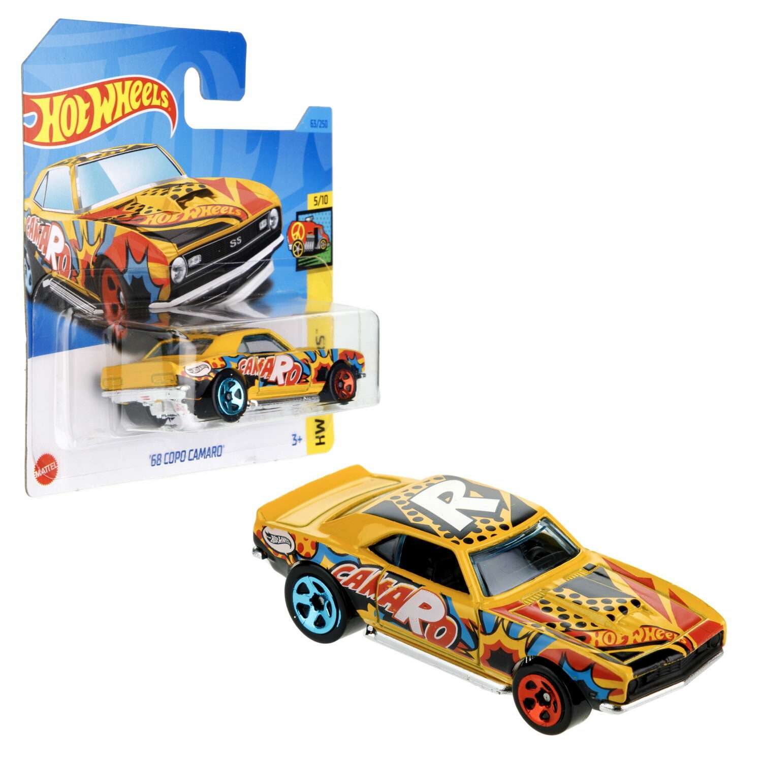 Коллекционная машинка Hot Wheels 68 Copo Camaro 5785-42 - фото 1