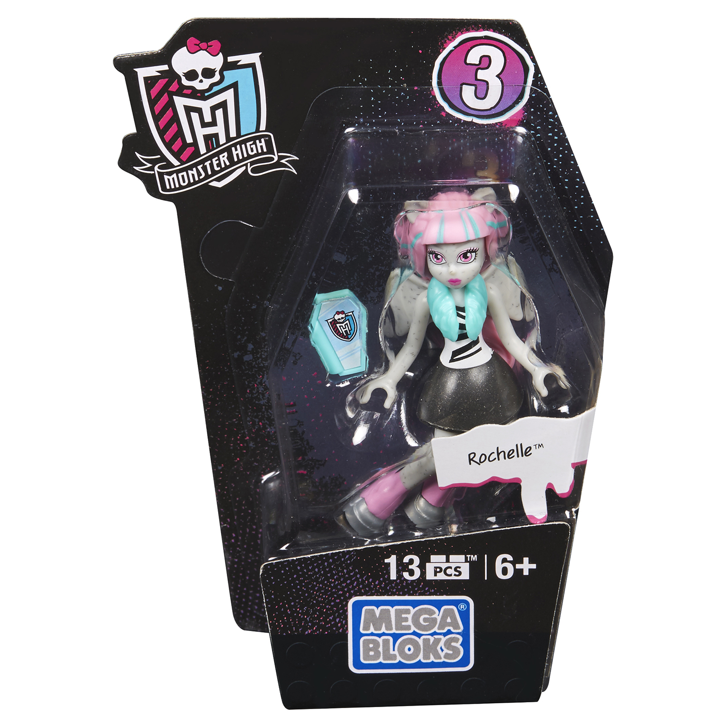 Фигурка Mega Bloks Mega Bloks персонаж Monster High Рошель DRB96 купить по  цене 99 ₽ в интернет-магазине Детский мир