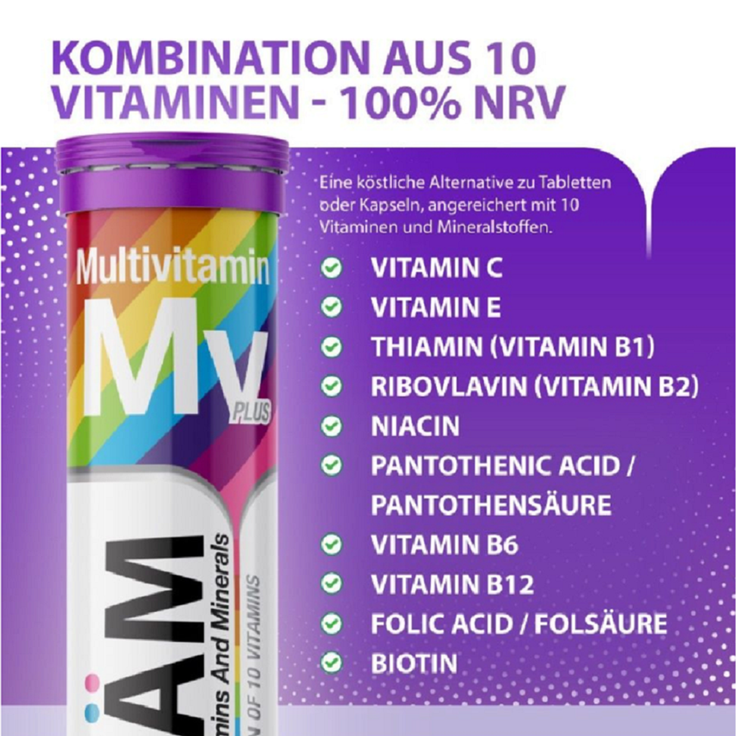 Мультивитамины EVAM шипучие таблетки для иммунитета 20 таблеток - фото 10