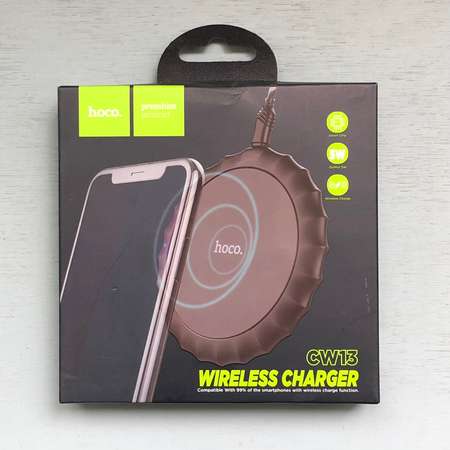 Беспроводное ЗУ HOCO зарядная док-станция 5W /wireless charger / черный