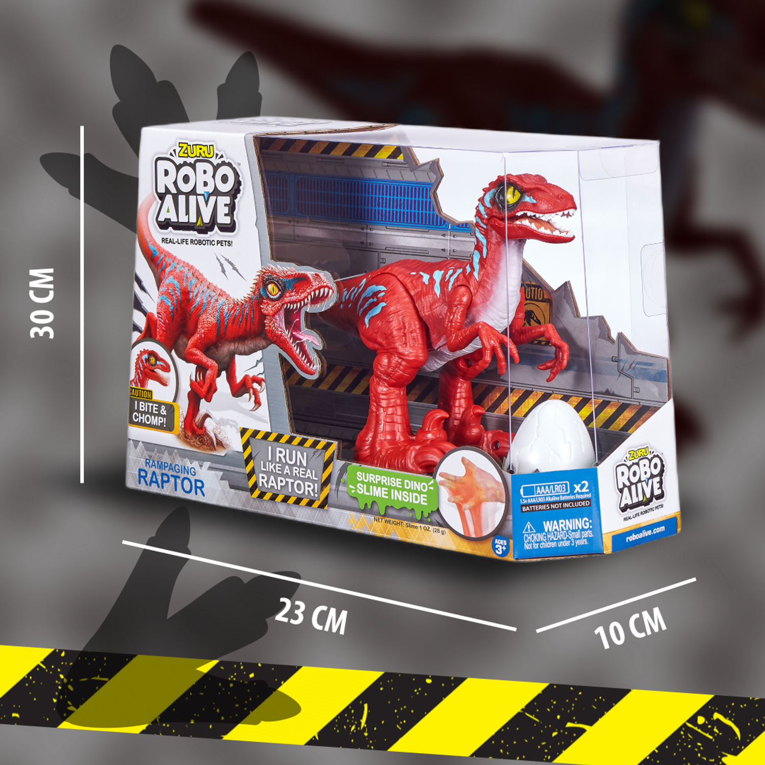 Игрушка ROBO ALIVE Zuru Raptor Красный 25289A - фото 3