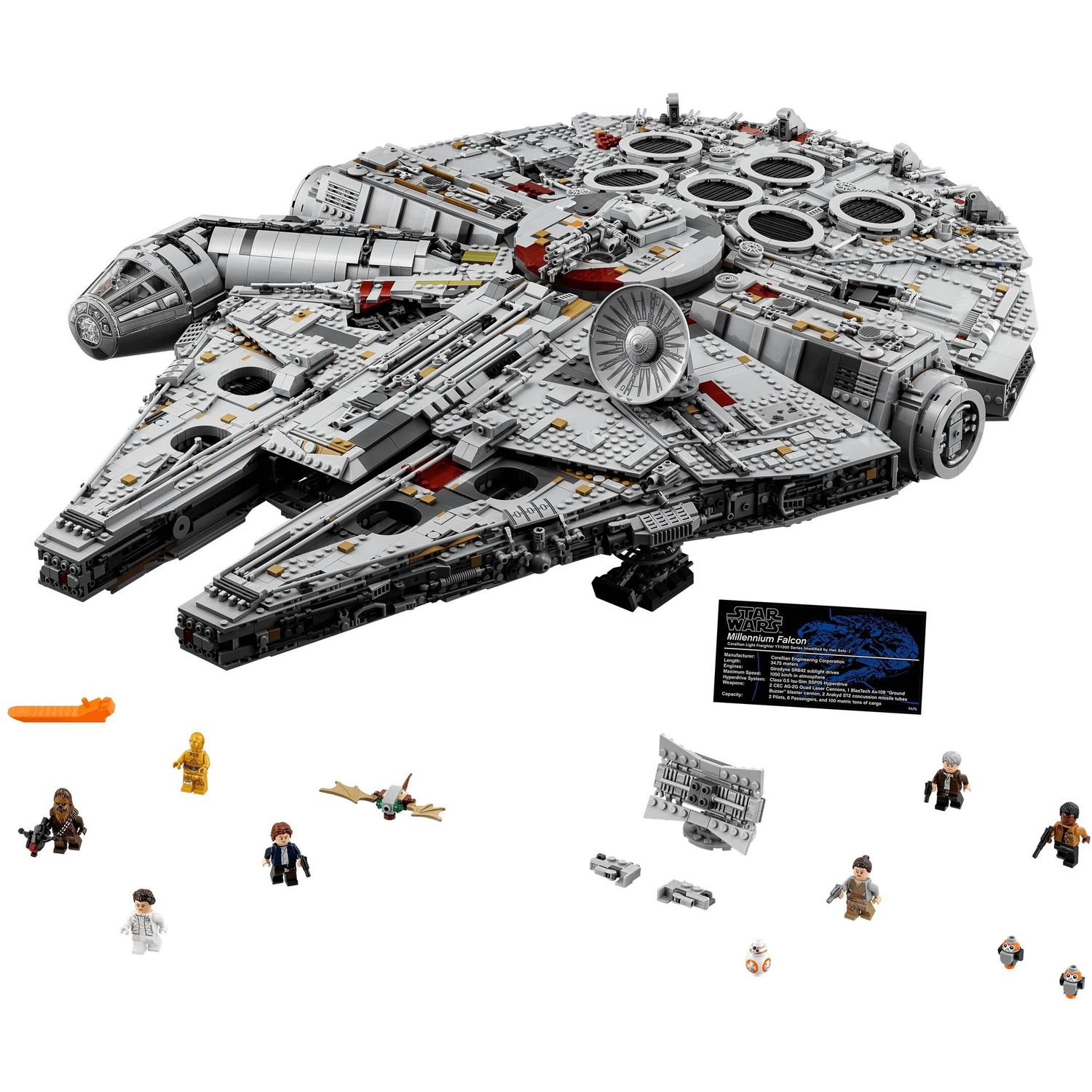 Конструктор LEGO Star Wars Сокол Тысячелетия 75192 купить по цене 75999 ₽ в  интернет-магазине Детский мир