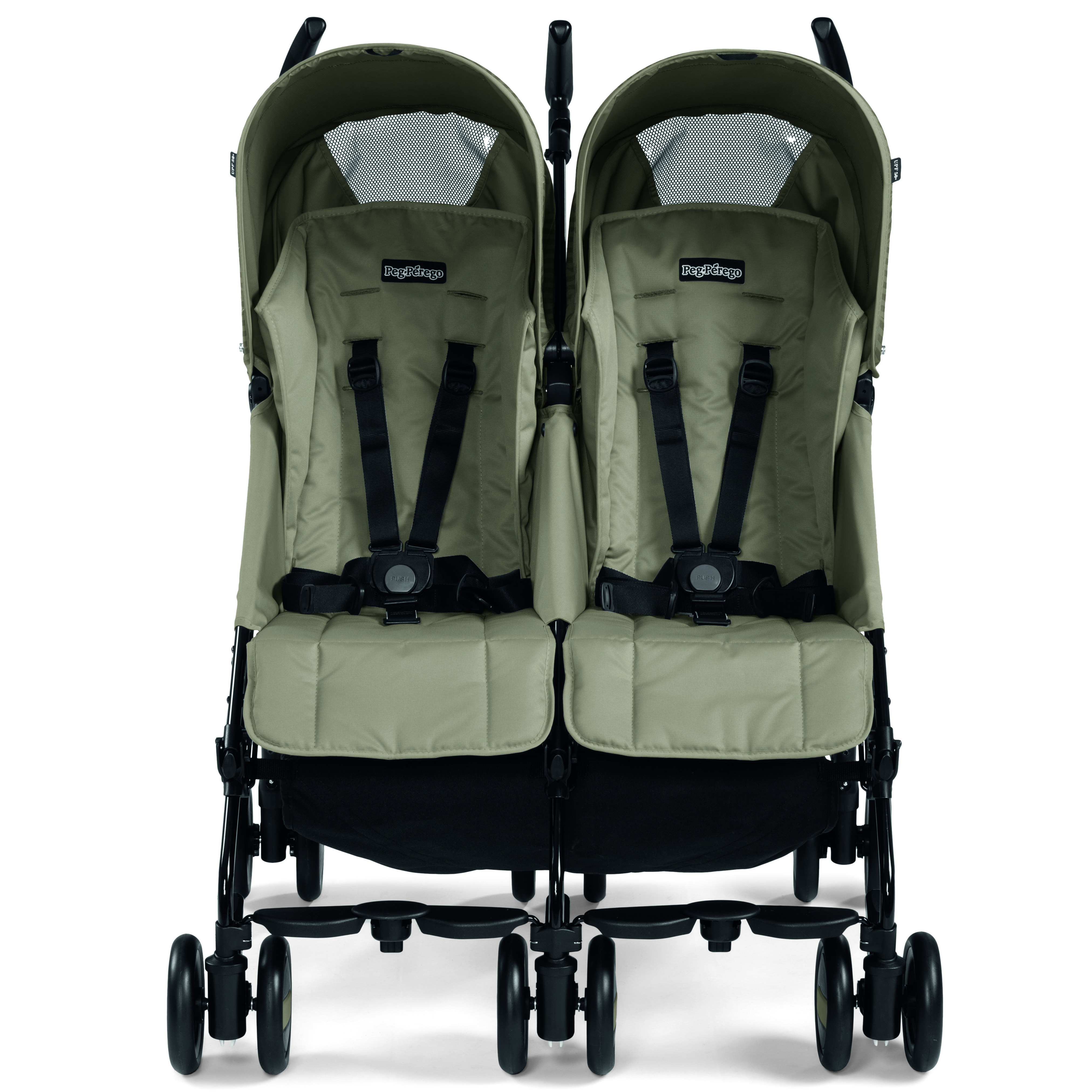 Коляска Peg-Perego Pliko Mini Twin Geo Beige - фото 2