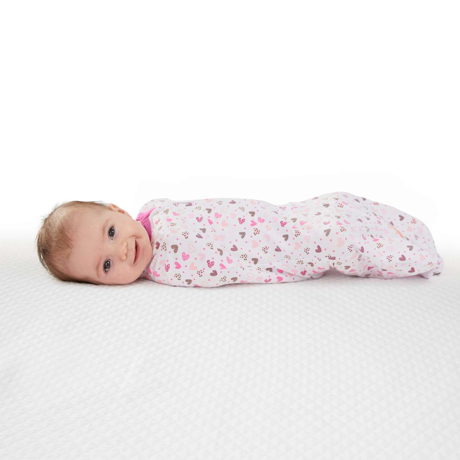 Конверт для новорожденных Summer Infant на молнии Swaddlepod 2 шт розовые сердечки/серый - фото 3