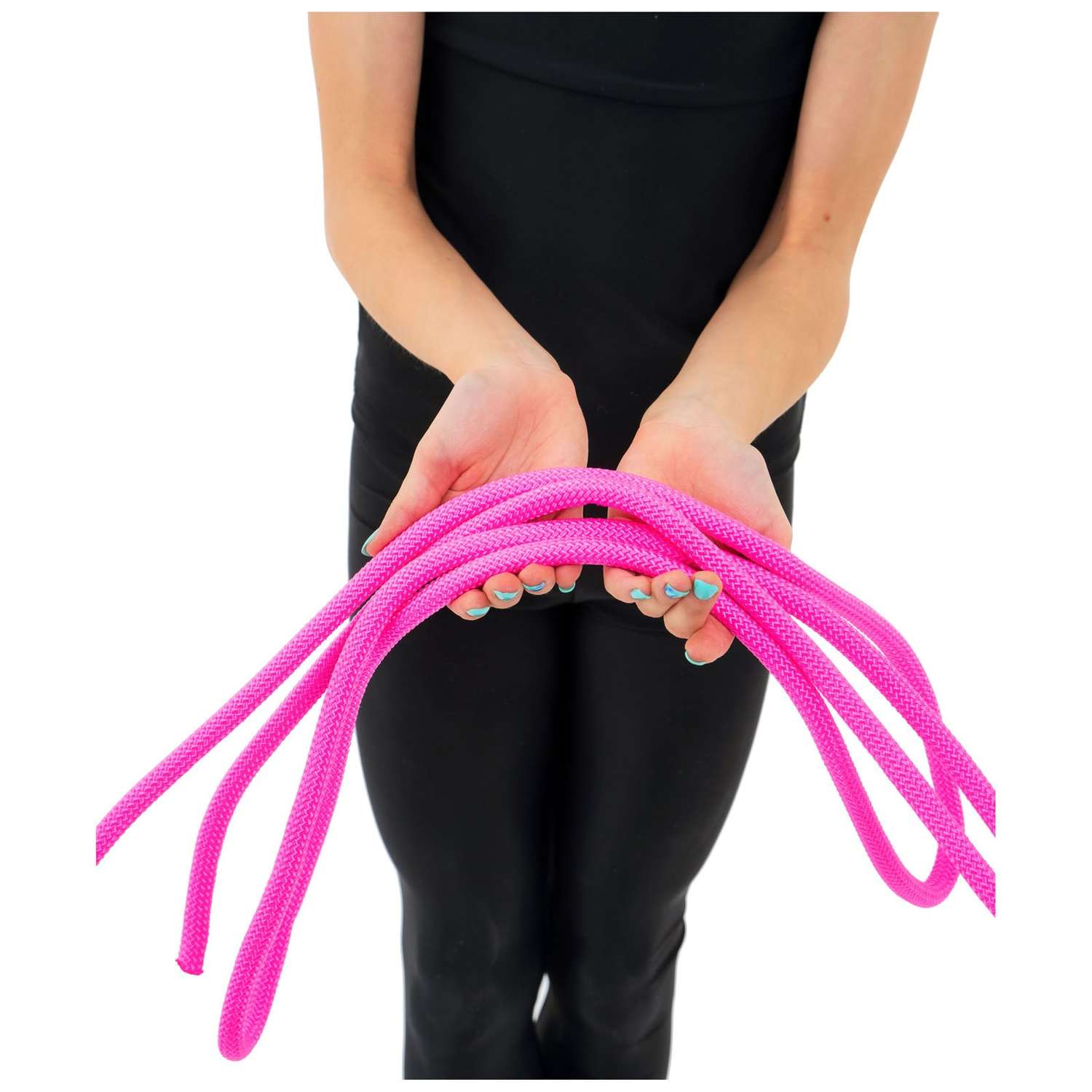 Скакалка Grace Dance гимнастическая утяжелённая. 3 м. 180 г. цвет неон розовый - фото 8
