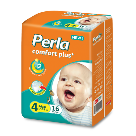 Подгузники Perla Eco 16 шт. 4