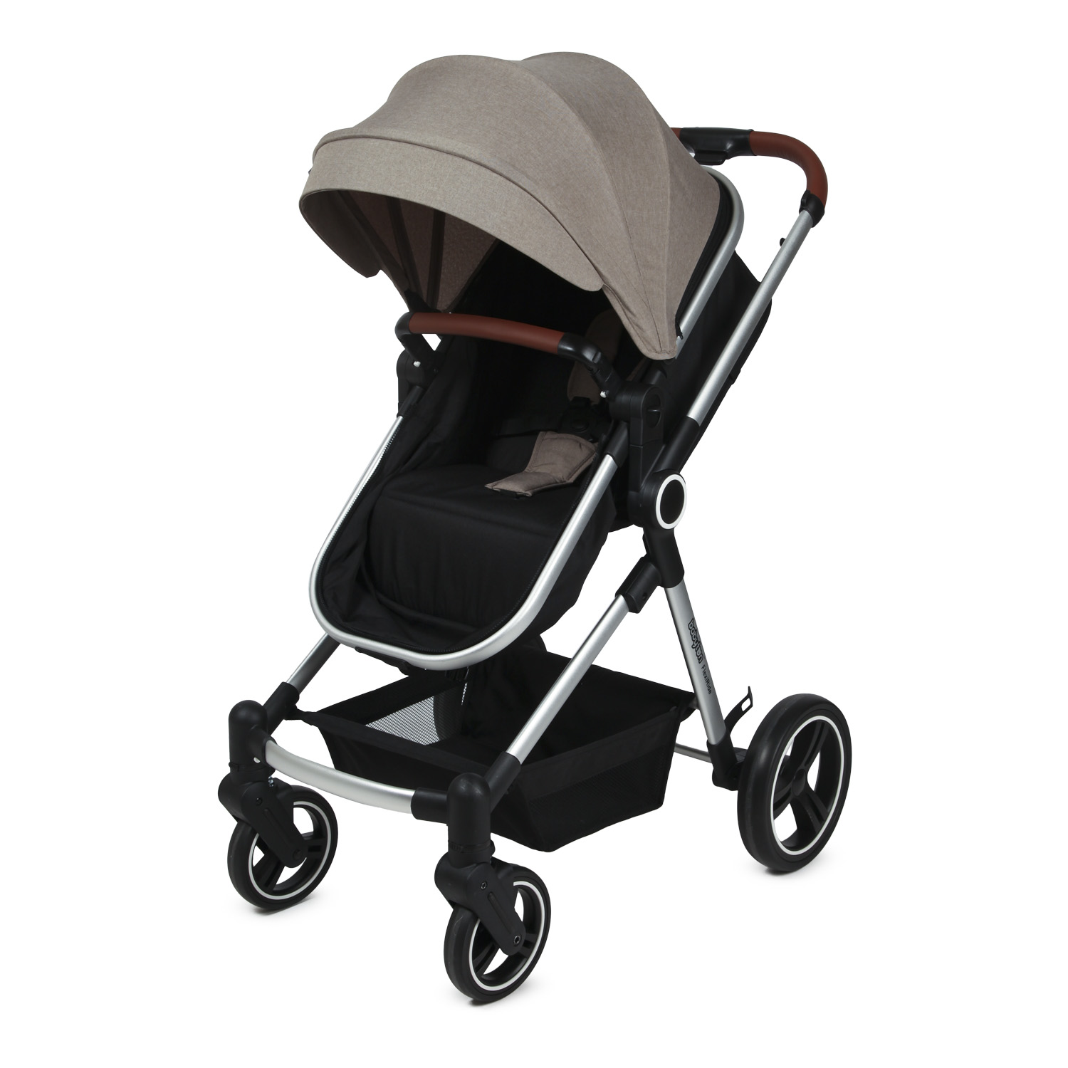 Коляска-трансформер Babyton FlexiRide Black beige - фото 16