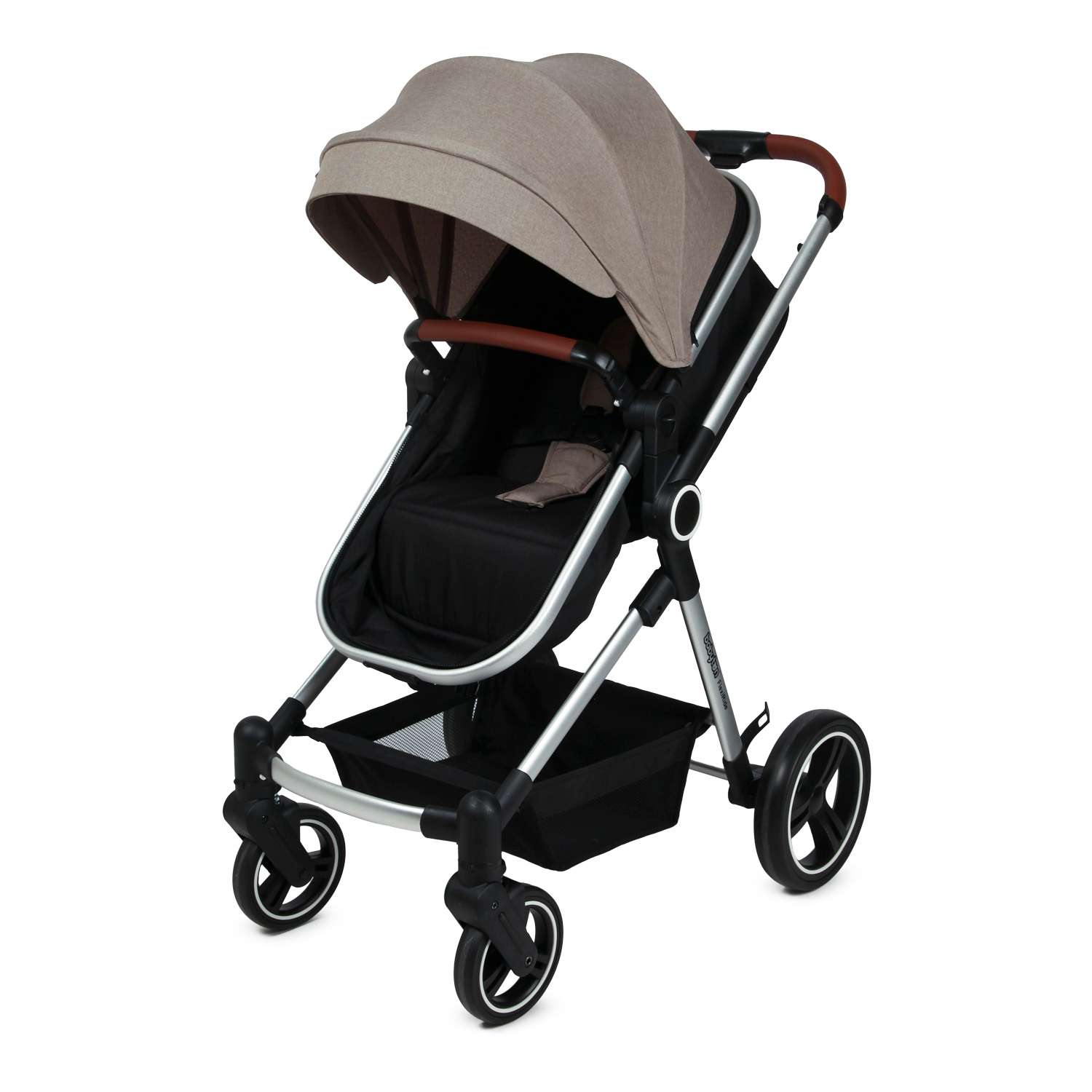 Коляска-трансформер Babyton FlexiRide Black beige - фото 15