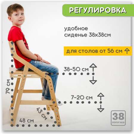 Детский Растущий стул 38 попугаев Робин Wood