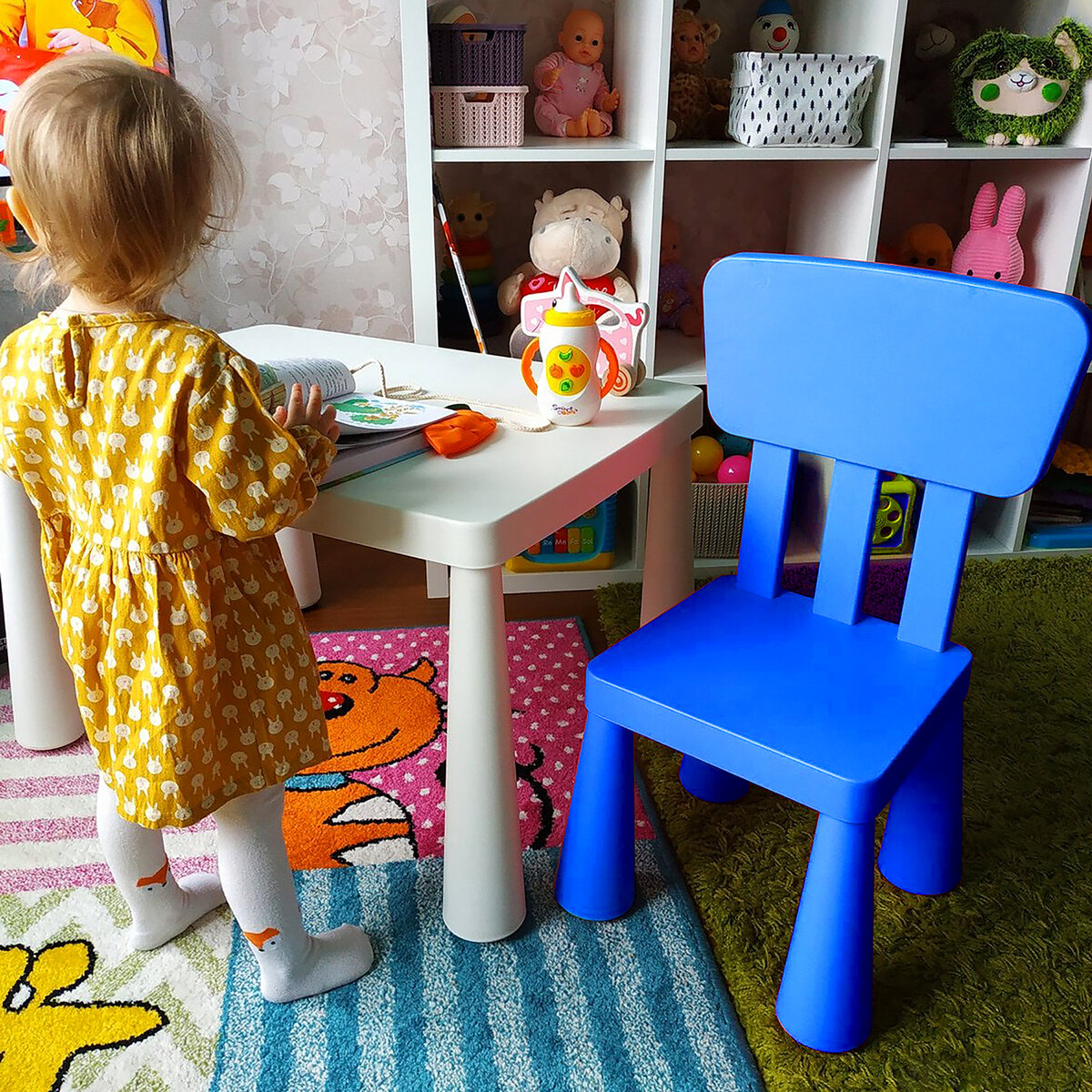Детский стул МАМОНТ пластиковый со спинкой - фото 5