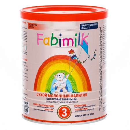 Напиток молочный FABIMILK 3 400г с 12месяцев