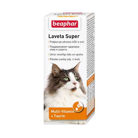 Добавка для кошек Beaphar Laveta Super для здоровья кожи и шерсти 50мл