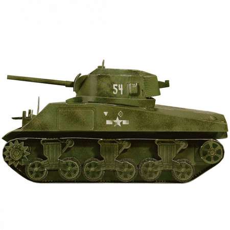 Сборная модель Умная бумага Бронетехника Танк М4А2 Sherman 200-01