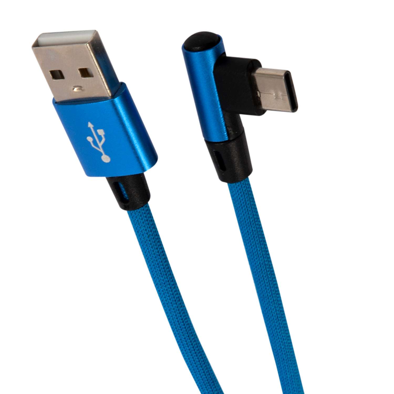 Дата-кабель RedLine USB - Type-C L-образный синий - фото 2