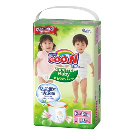 Подгузники-трусики Goon Cheerful Baby L 8-14кг 48шт