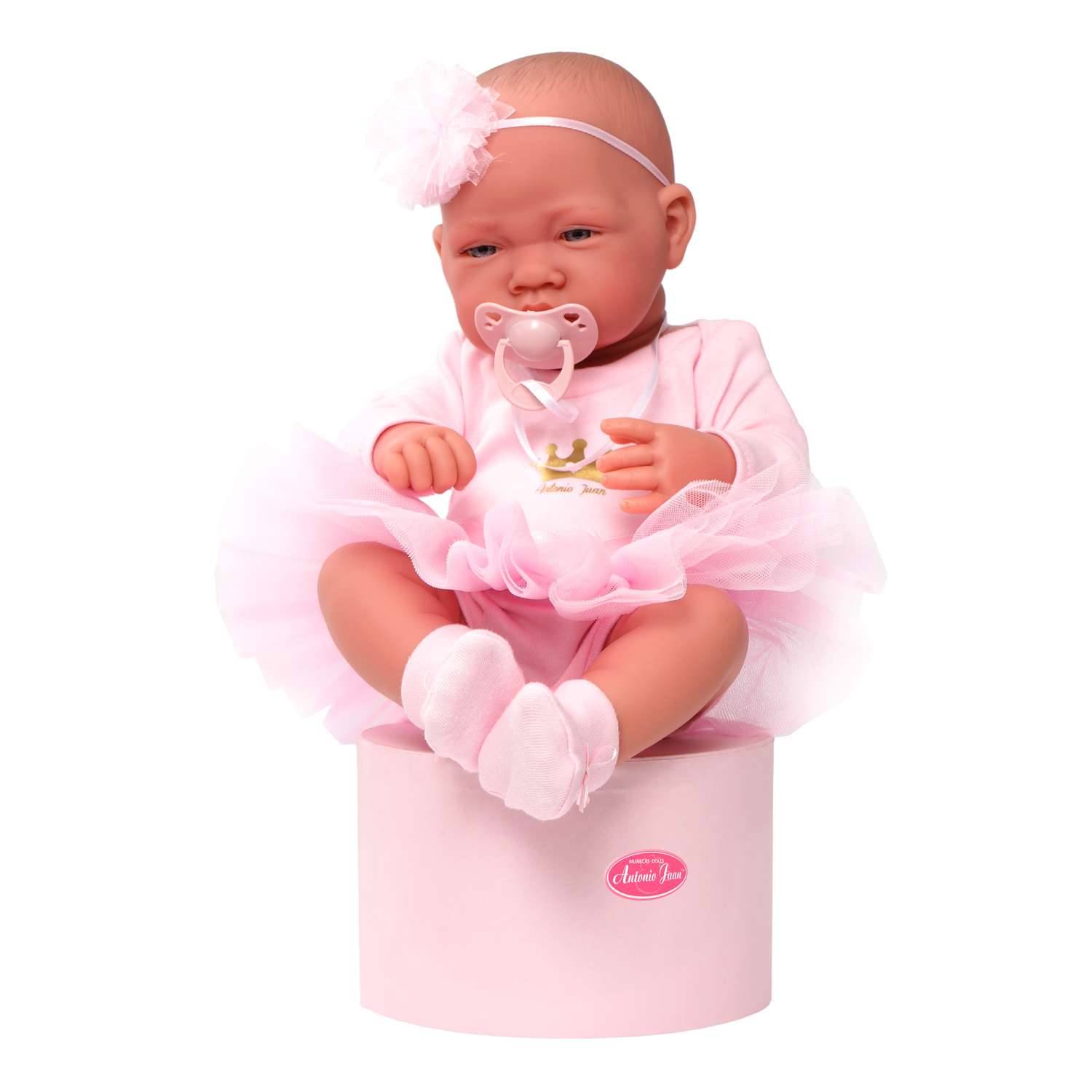 Кукла пупс Antonio Juan Эми в розовом 42 см виниловая 50085 - фото 2