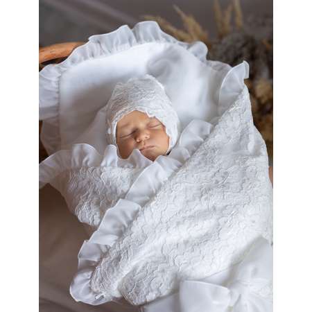 Комплект Perfetto на выписку НаследникЪ Выжанова для новорожденных плед + пояс в кроватку в коляску