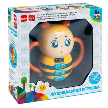 Музыкальная игрушка BONDIBON Пчелка со светом на батарейках серия Baby You