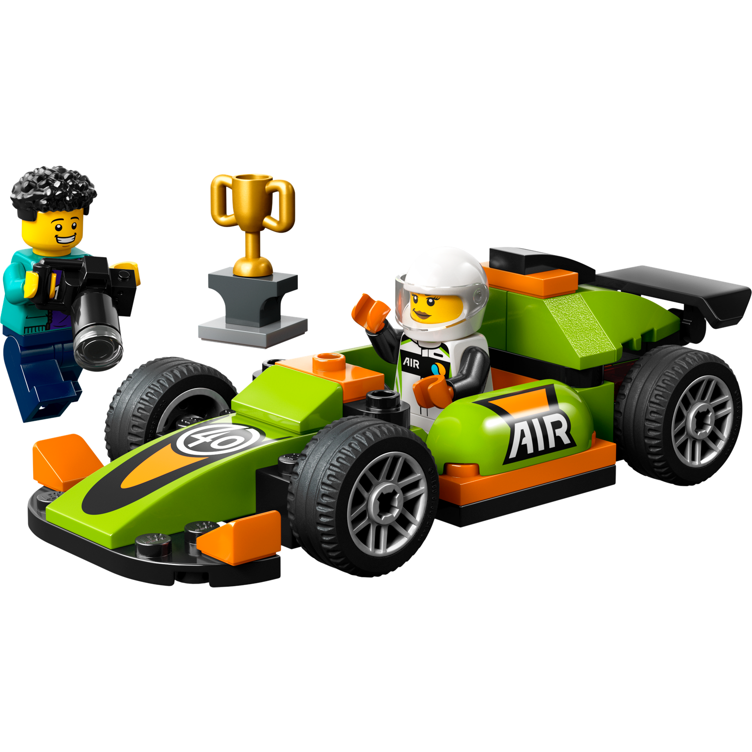 Конструктор LEGO City Зеленый Гоночный автомобиль 60399 - фото 2