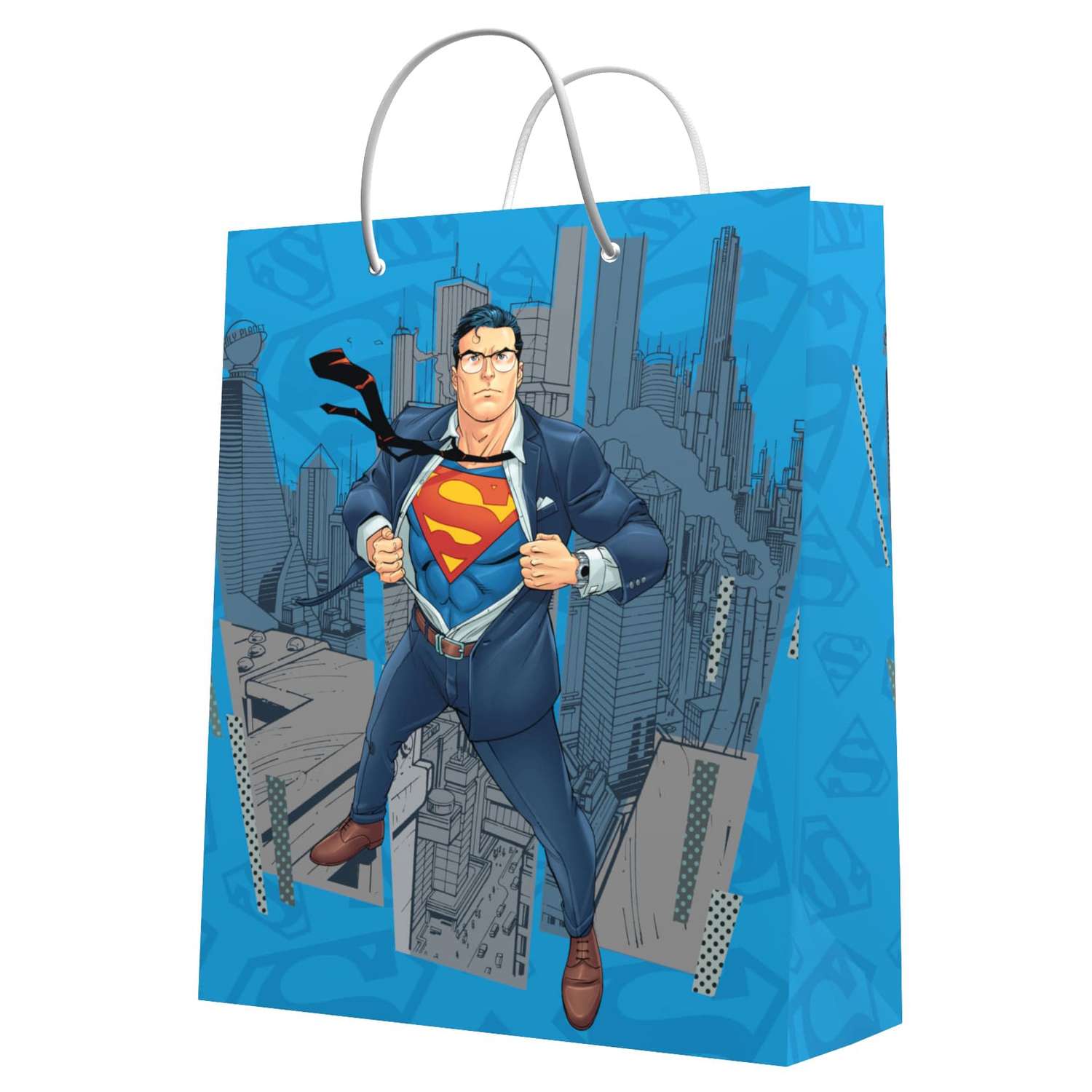 Пакет подарочный ND PLAY Superman 33*40*15 см 292325 - фото 2