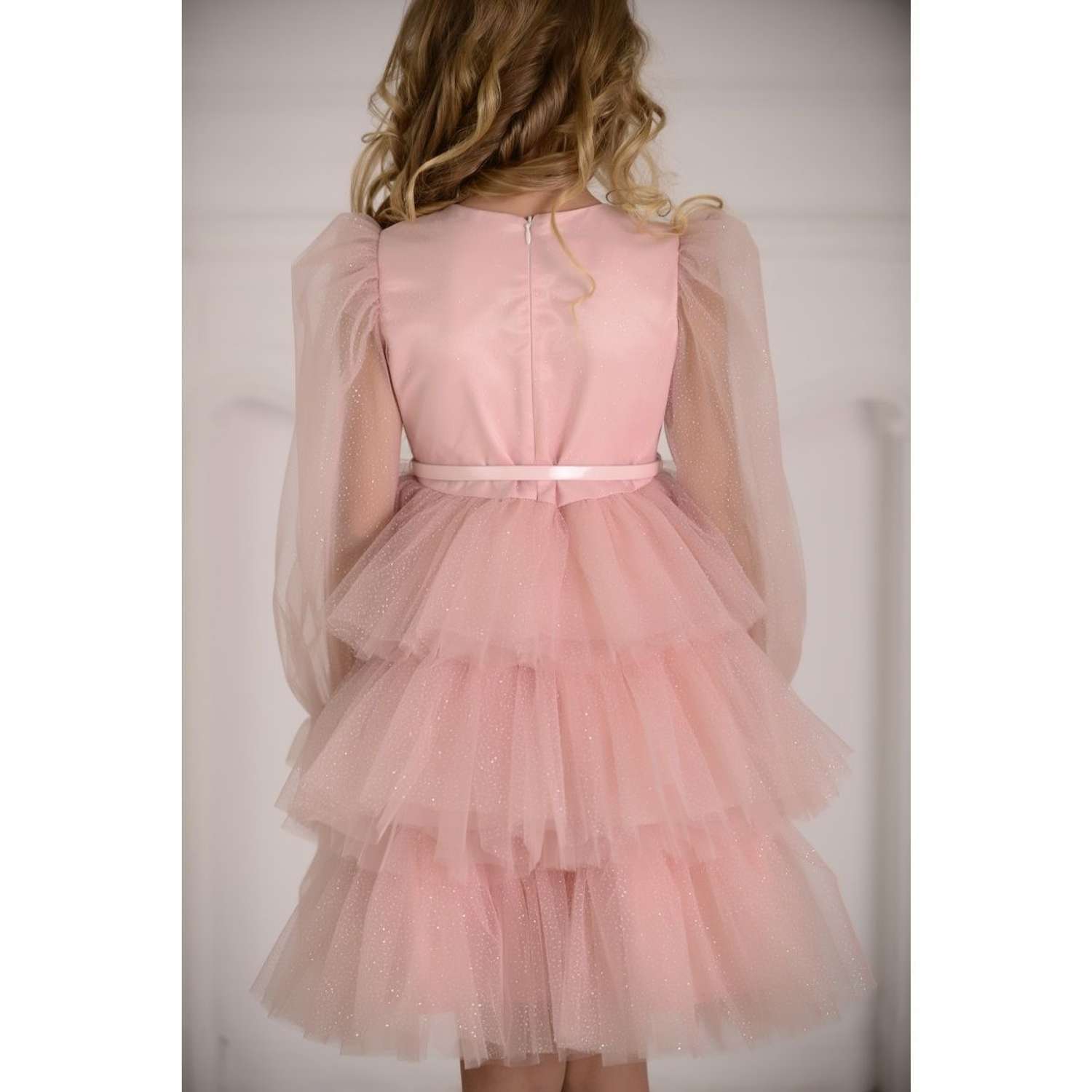 Платье Lila Style фэнси розовое - фото 7