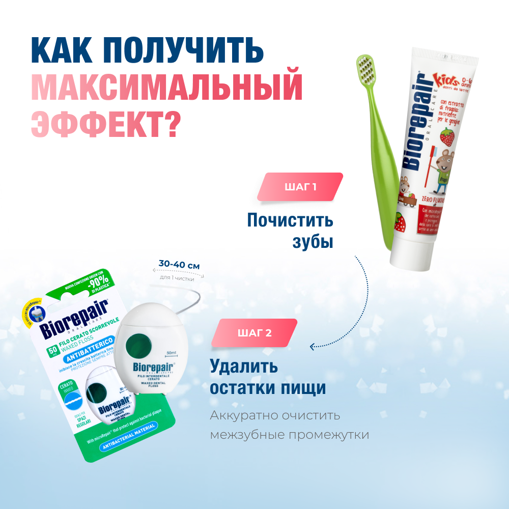 Зубная паста Biorepair Kids с экстрактом земляники 50 мл - фото 10