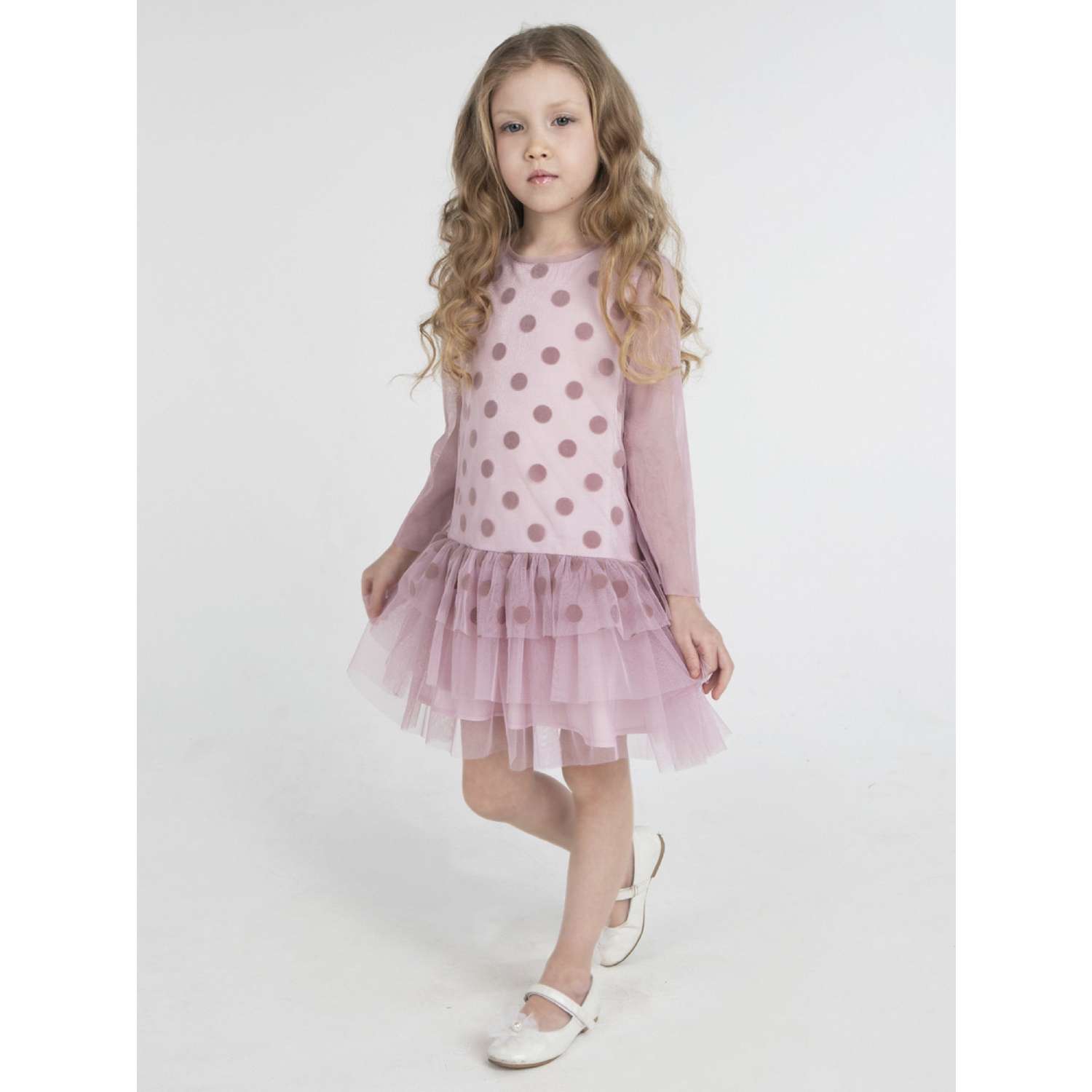 Платье LisaWeta D344 розовый - фото 1