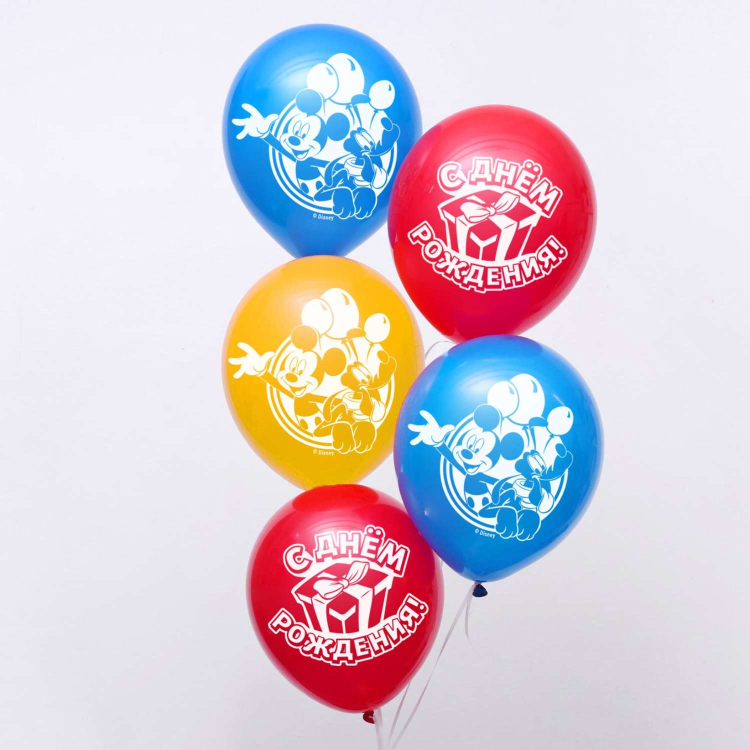 Набор шаров Disney С Днем Рождения Микки Маус и друзья 50 штук - фото 1