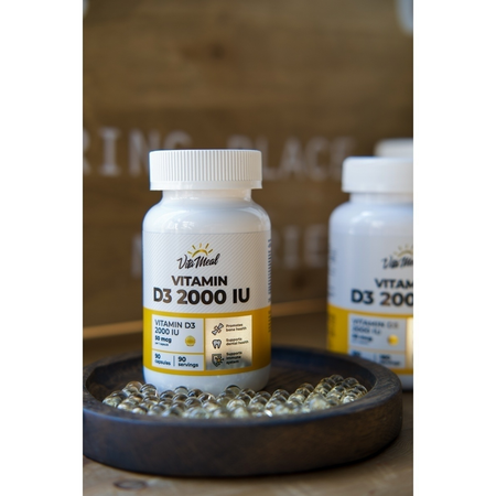 Биологически активная добавка VitaMeal Витамин Д3 2000 ме 90 капсул