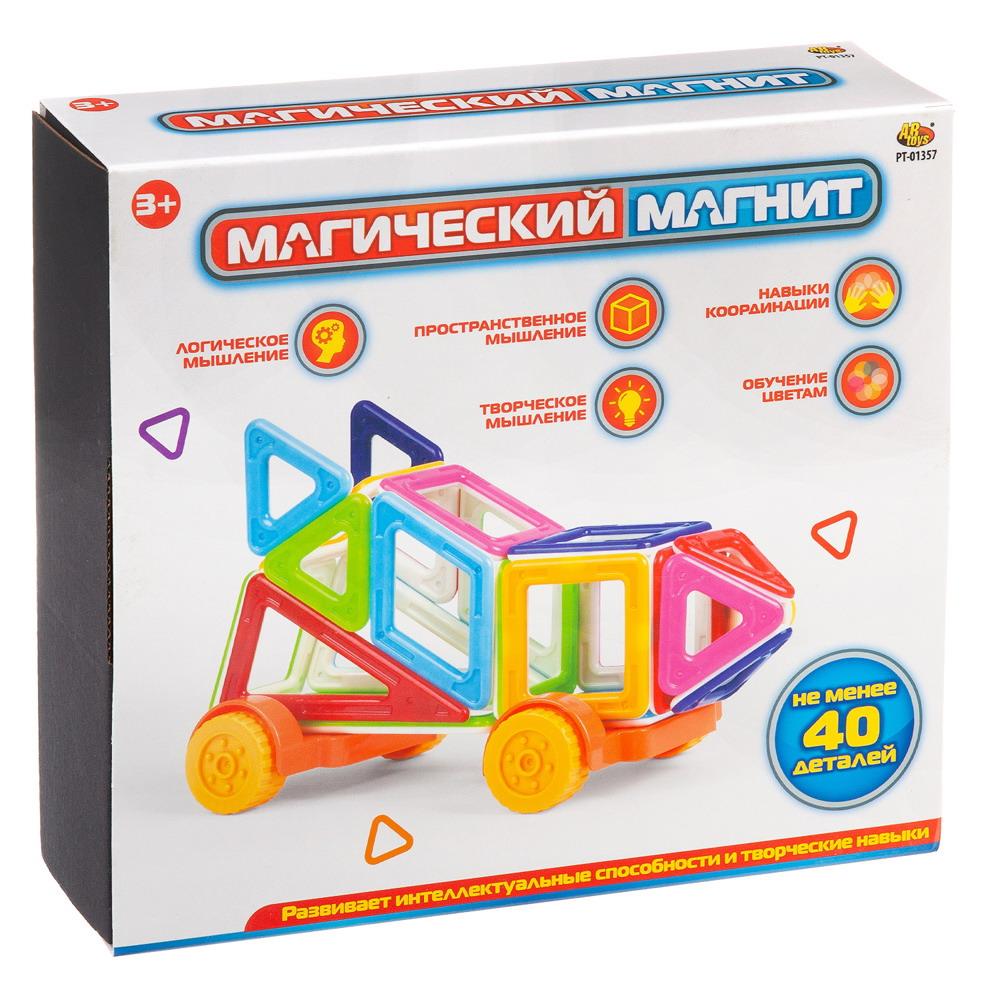 Конструктор ABTOYS Магический магнит не менее 40 деталей - фото 1