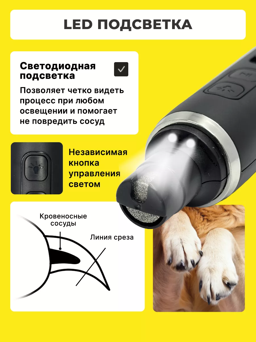 Гриндер когтерезка SuperPets для кошек и собак - фото 3